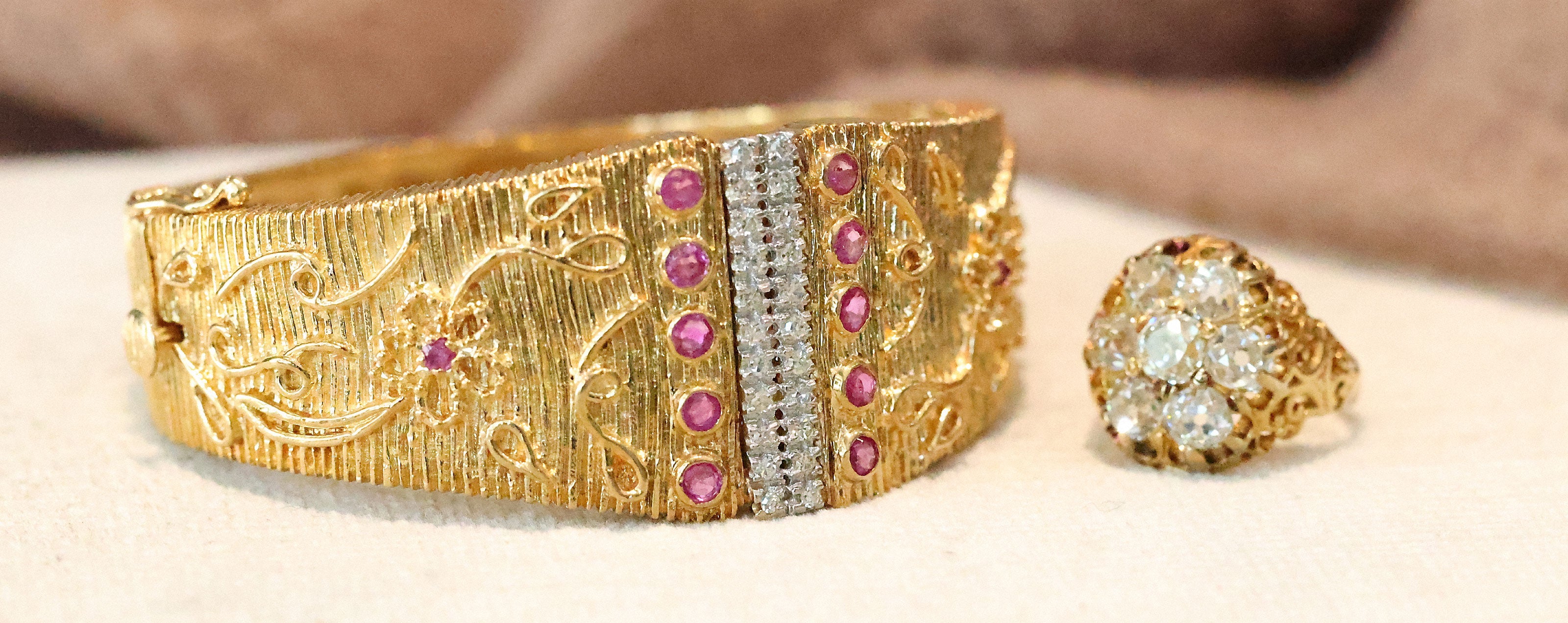 Bangle with Sapphires and Diamonds