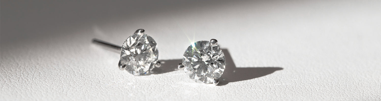 Women's Diamond Stud Earrings