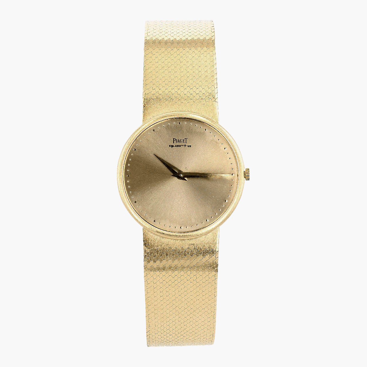 Piaget Gold Integrated Bracelet Quartz Wristwatch