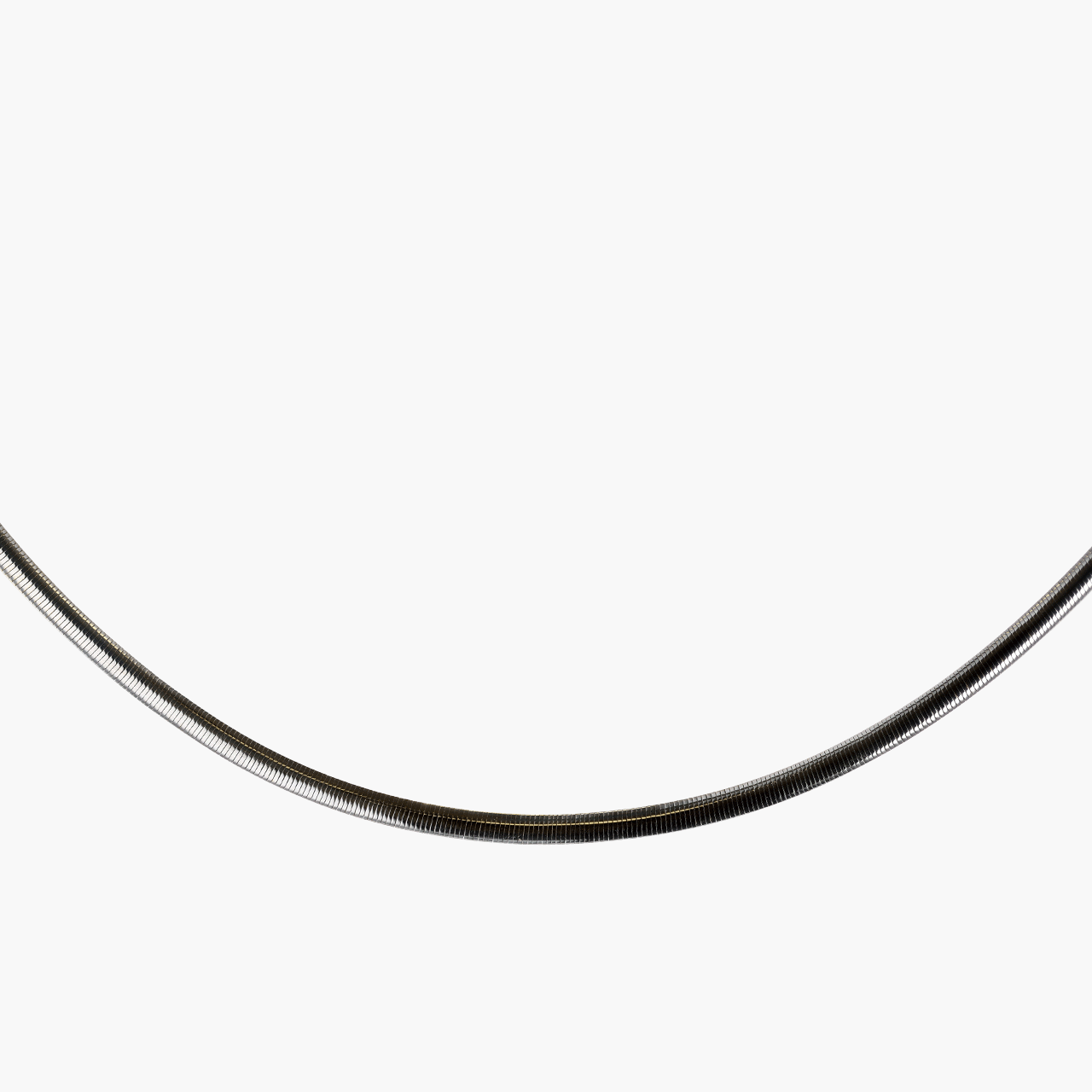 Gold and White Gold Reversible Omega Chain