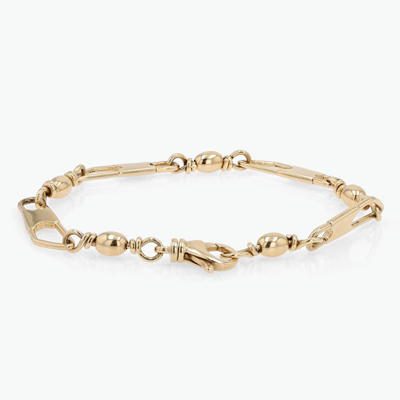 Gold Fishing Motif Bracelet