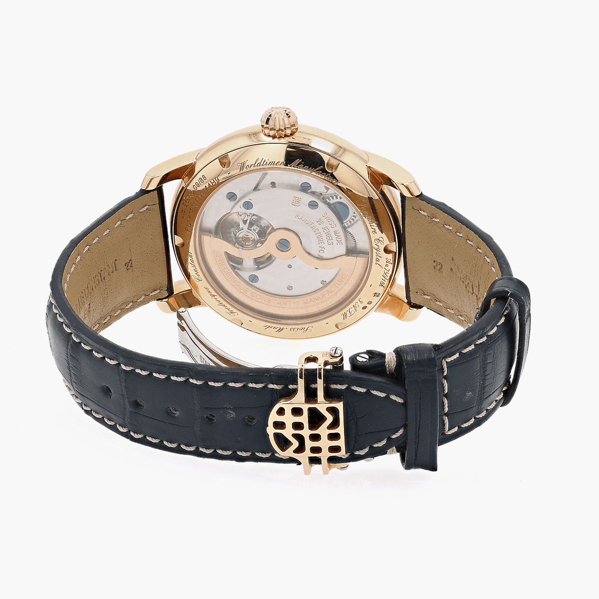 Vintage 18K Rose Gold Frederique Constant World Time