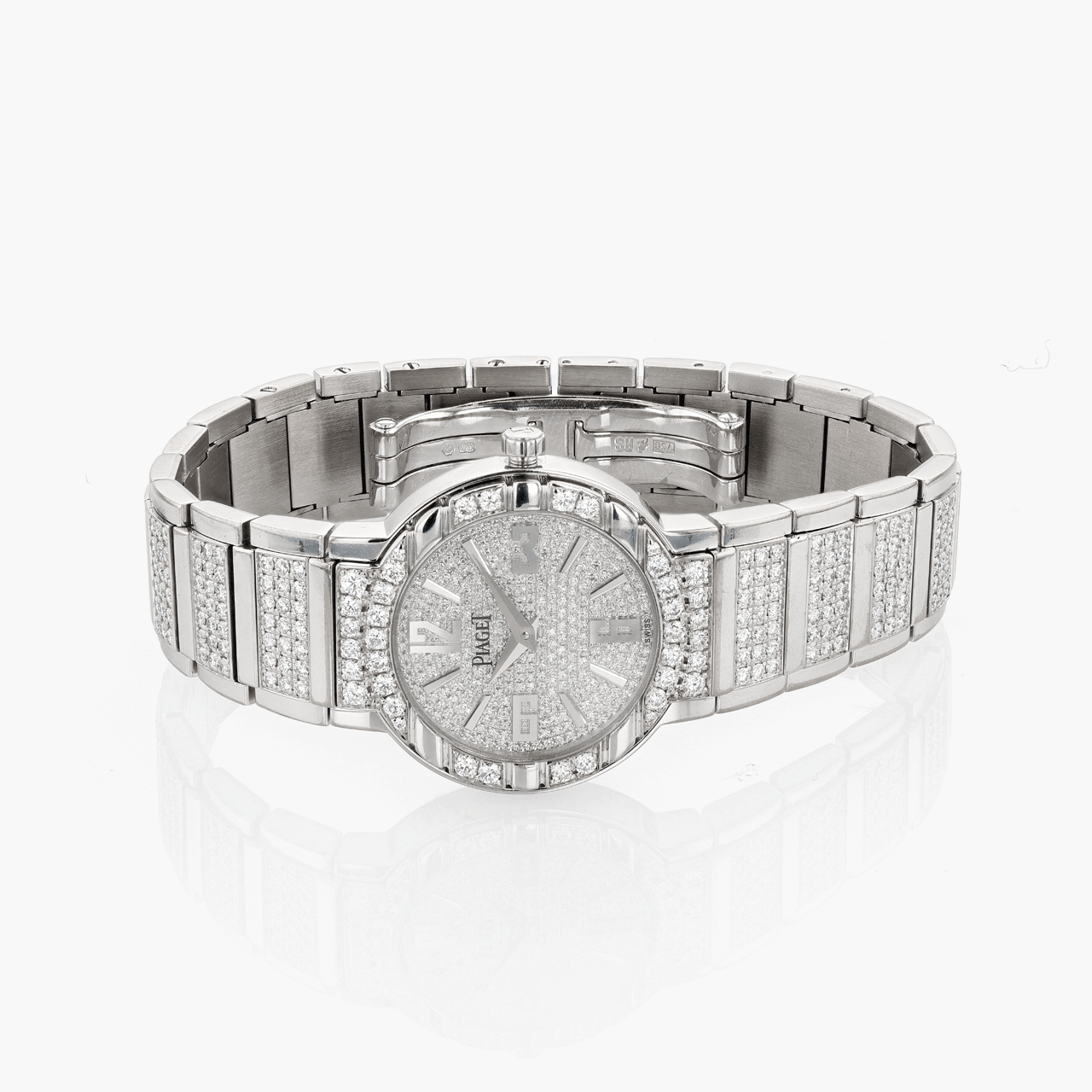 Piaget White Gold and Diamond Quartz Polo Limelight