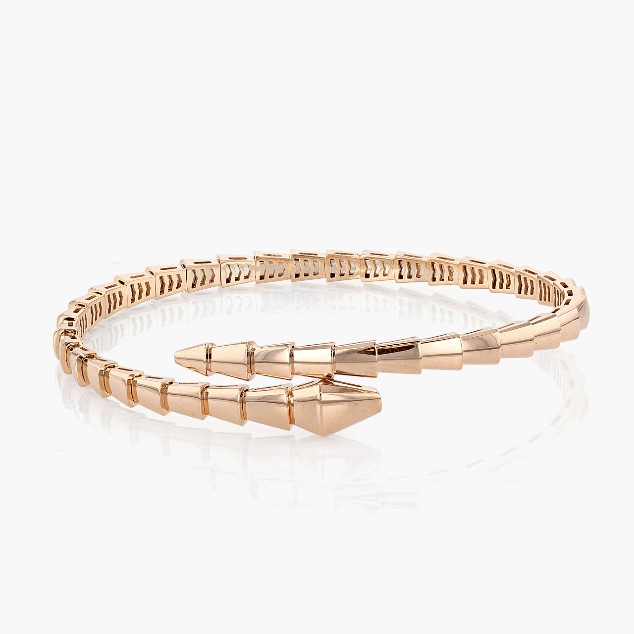 Bulgari Rose Gold Serpenti Viper Bracelet