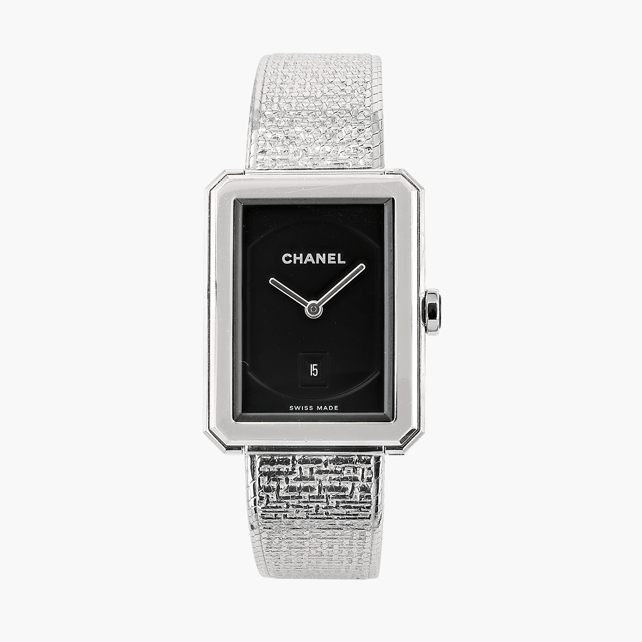 CHANEL Stainless Steel Boy·Friend Tweed Watch