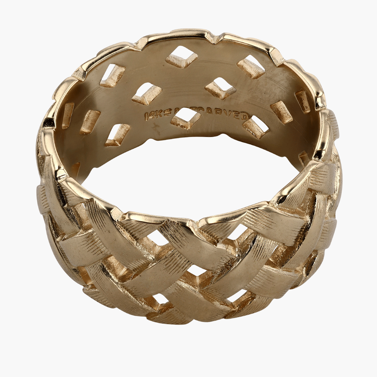 Gold Wide Woven Band