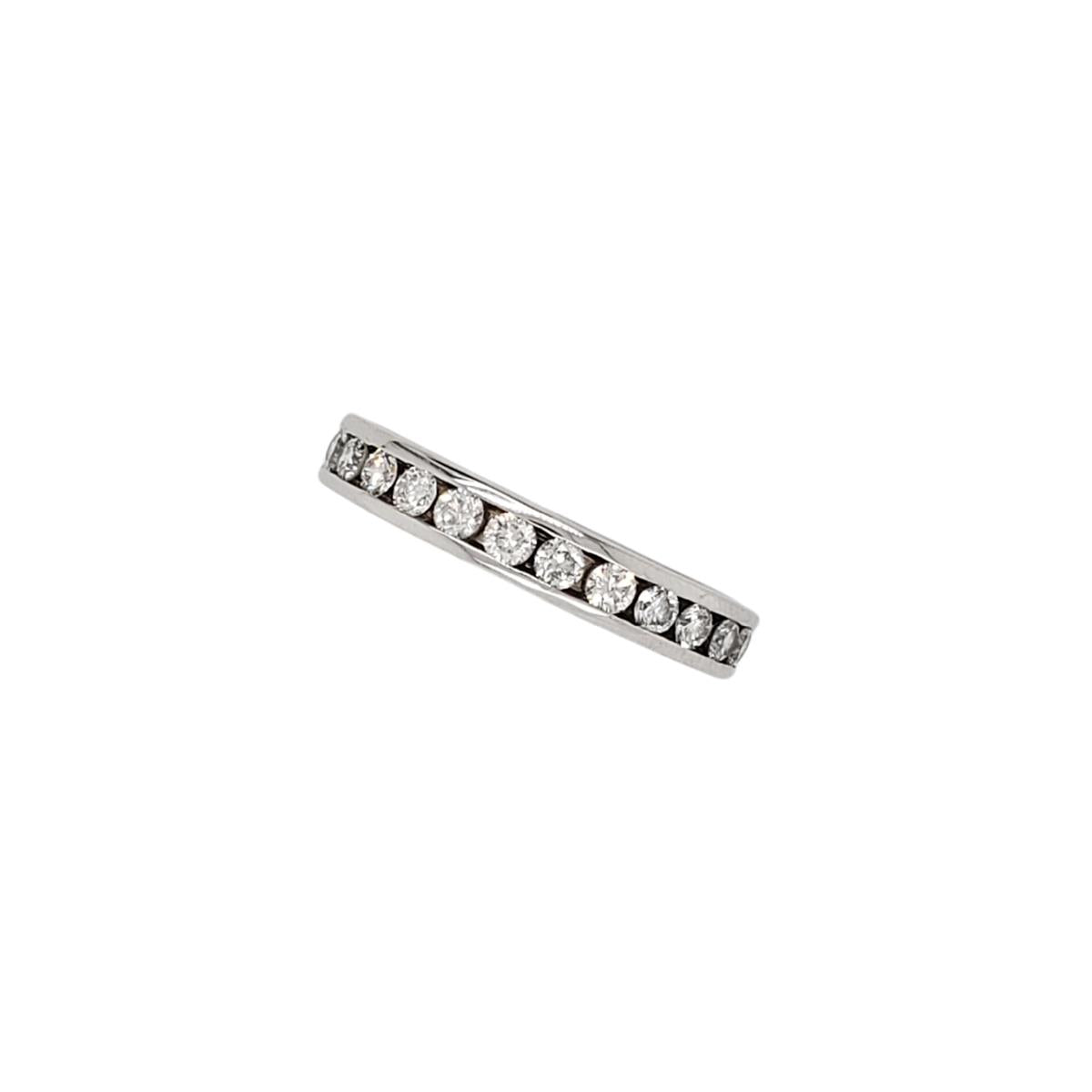 14KT Gold Channel Diamond Wedding Band