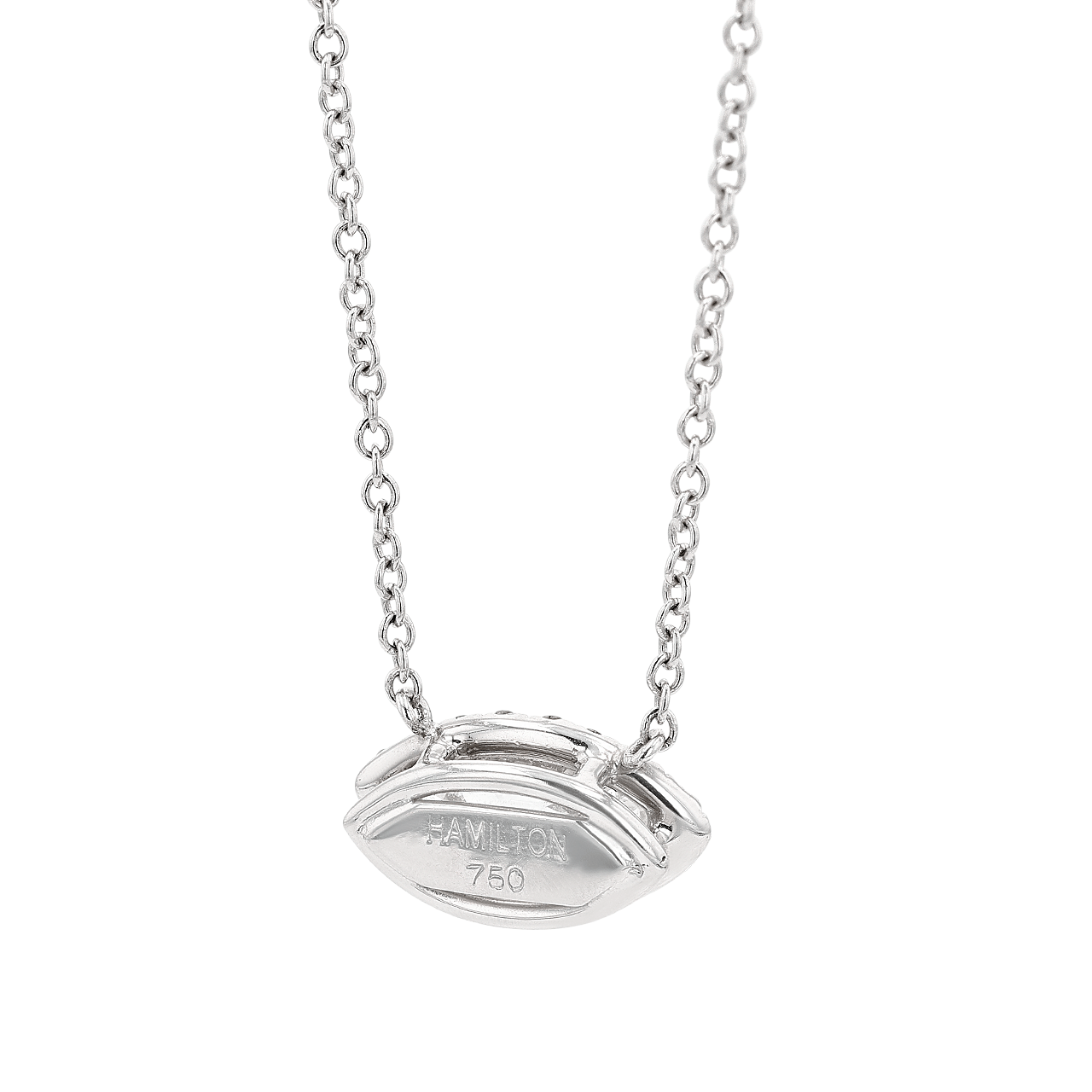 White Gold, Marquise Diamond, and Diamond Pendant Necklace