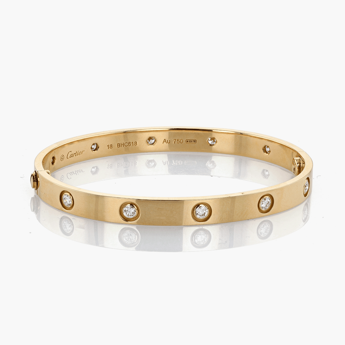 Cartier Gold and Diamond Love Bracelet