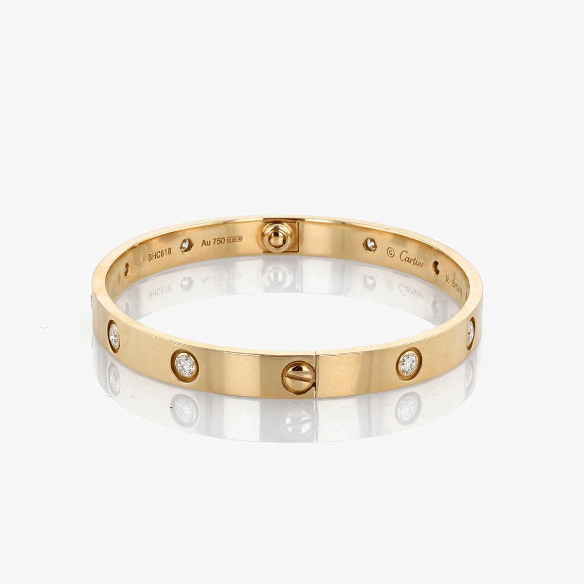 Cartier Gold and Diamond Love Bracelet