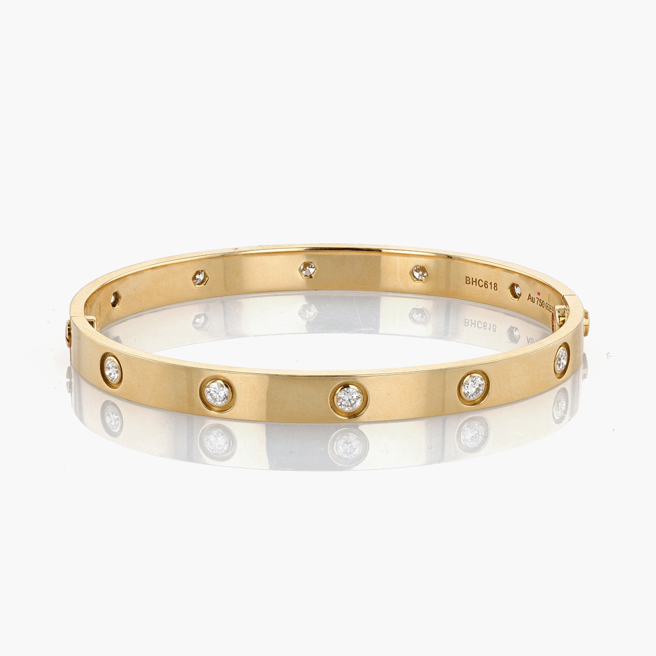 Cartier Gold and Diamond Love Bracelet