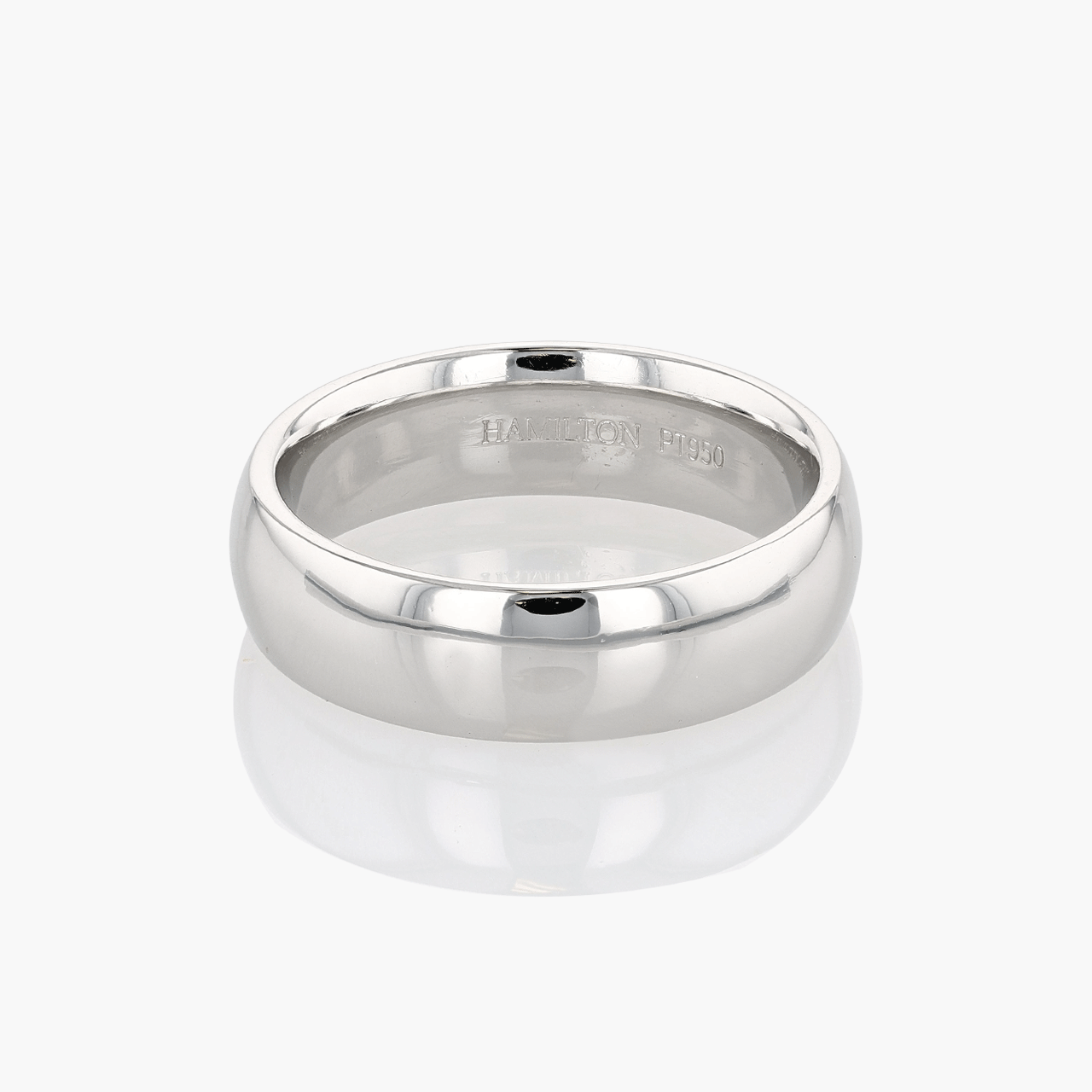 Vintage Platnum 6mm Wedding Band