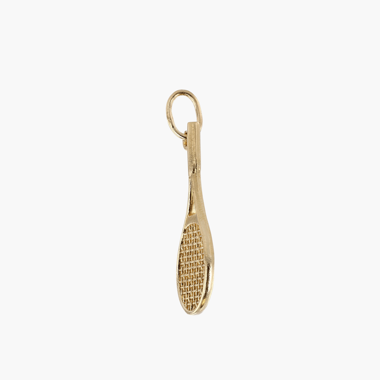 Gold Tennis Racquet Charm