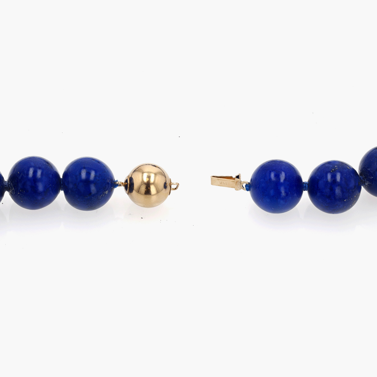 Gold and Lapis Lazuli Beaded Necklace