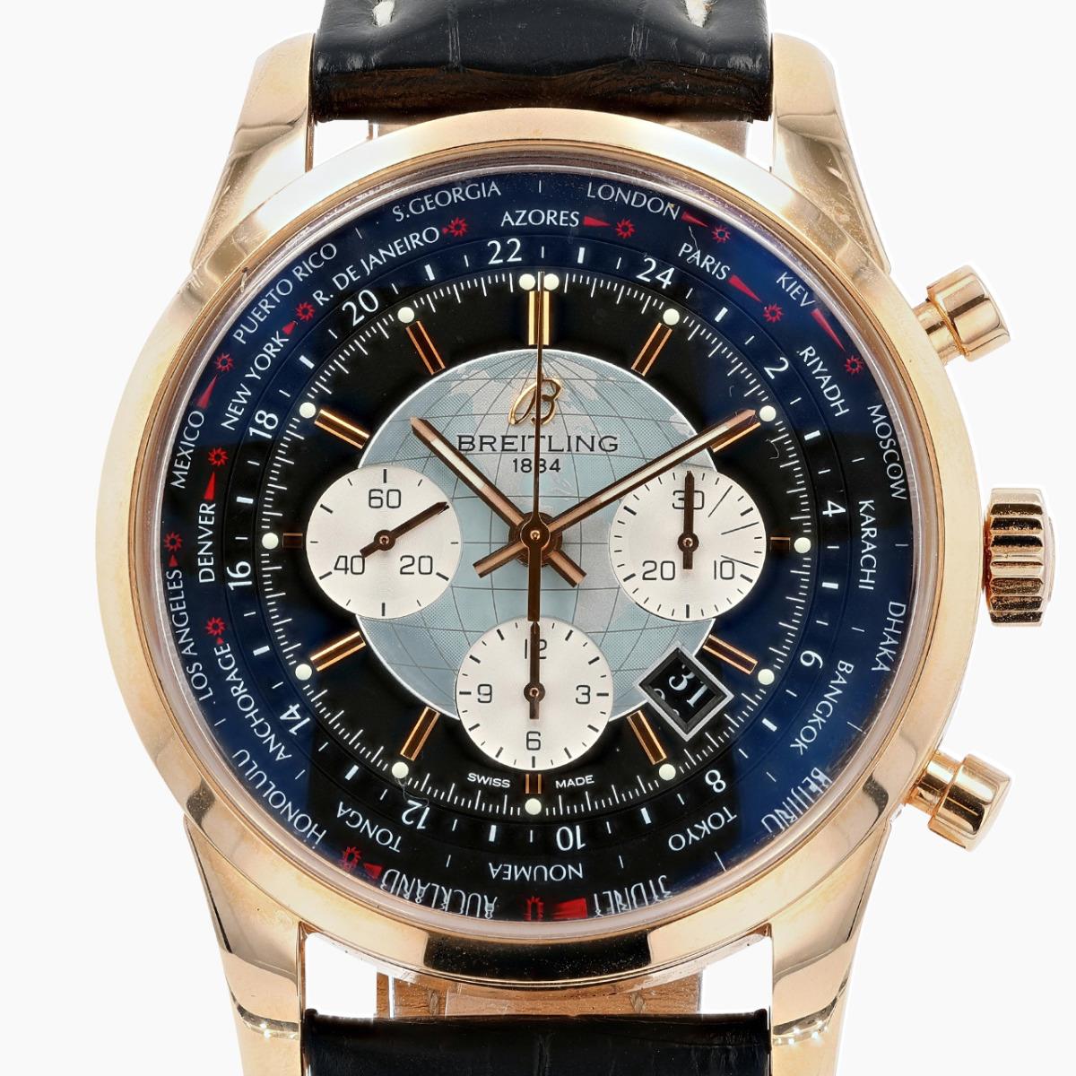 Vintage 18R Breitling Transocean Unitime, Ref#Rbb0510