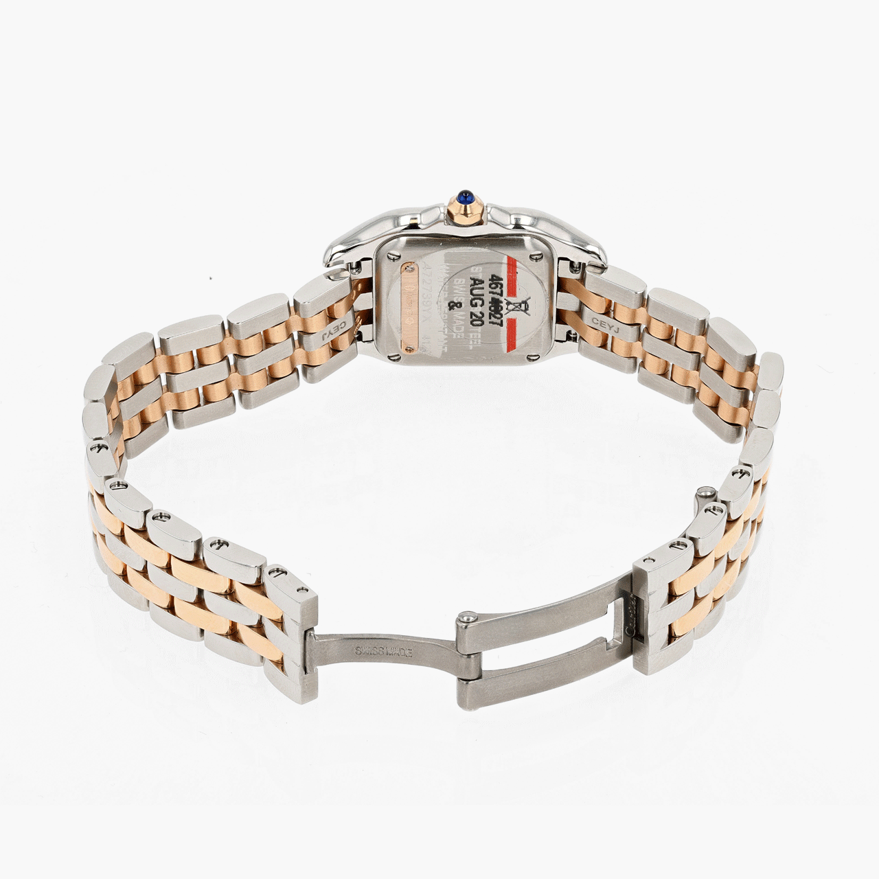 Cartier Rose Gold, Steel, and Diamond Panthere de Cartier Small Model