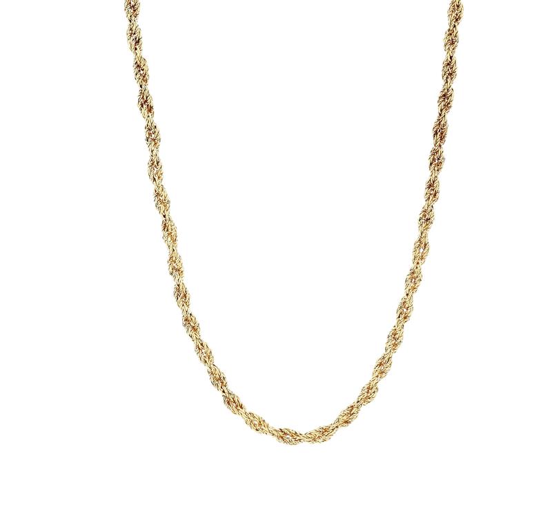 14k Yellow Gold 27 Inch Rope Chain