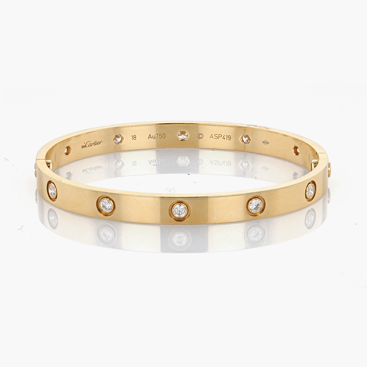 Cartier Gold and Diamond Love Bracelet