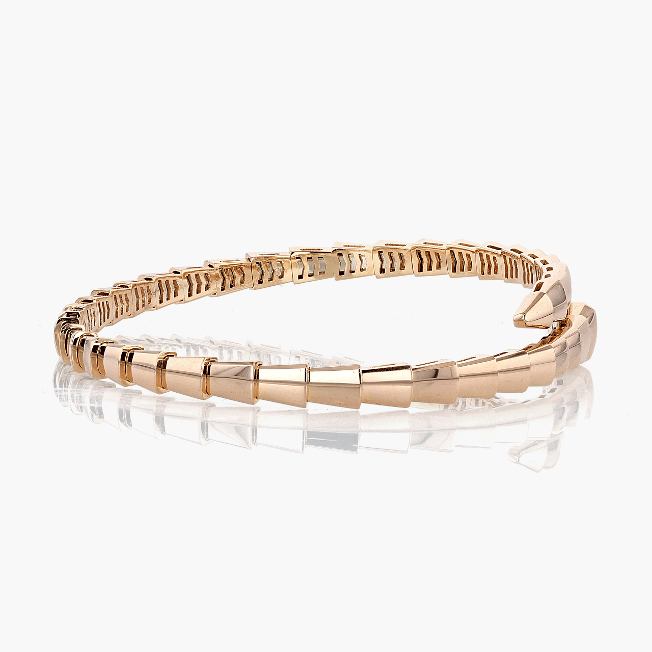 Bulgari Rose Gold Serpenti Viper Bracelet