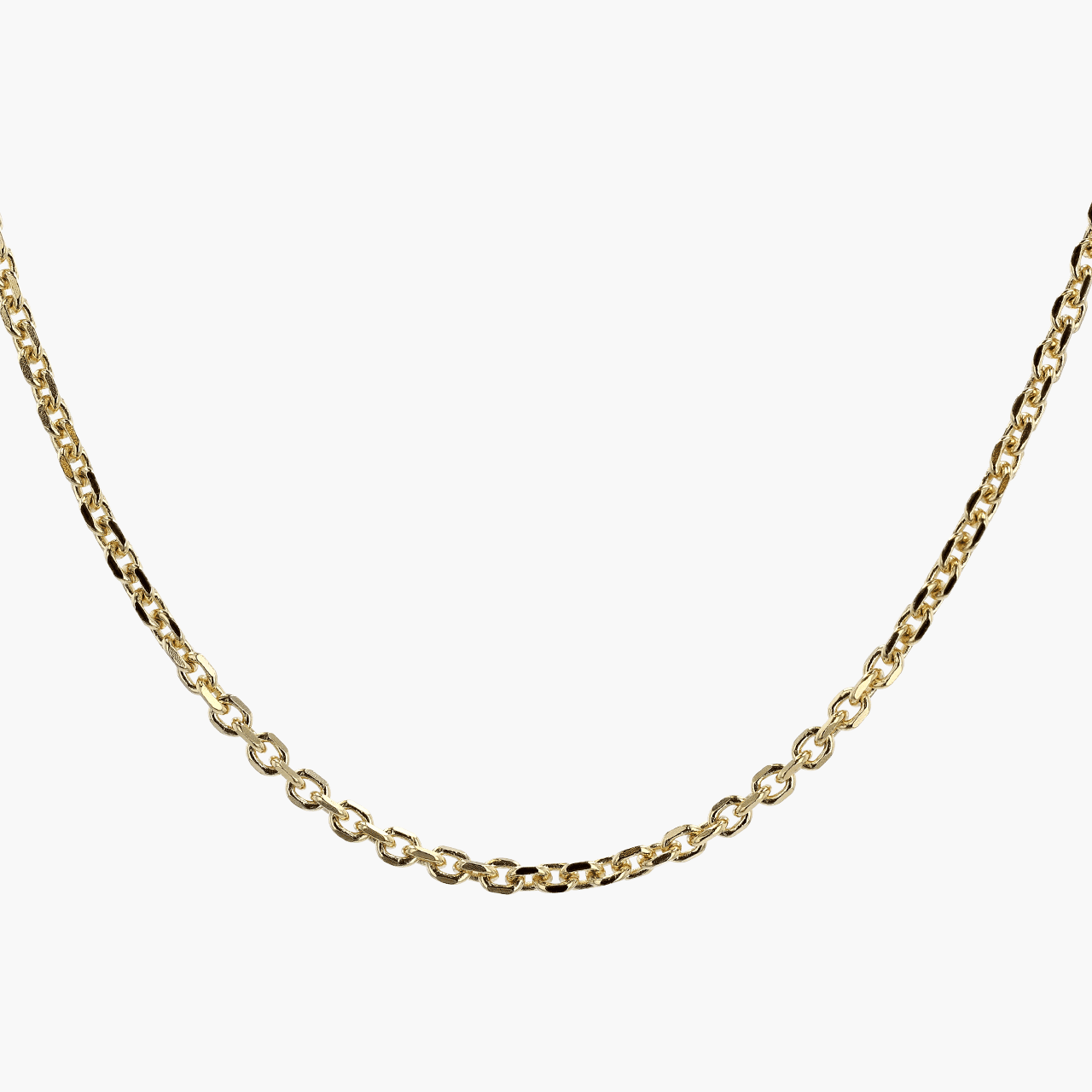 Gold 22 Inch Cable Chain Necklace