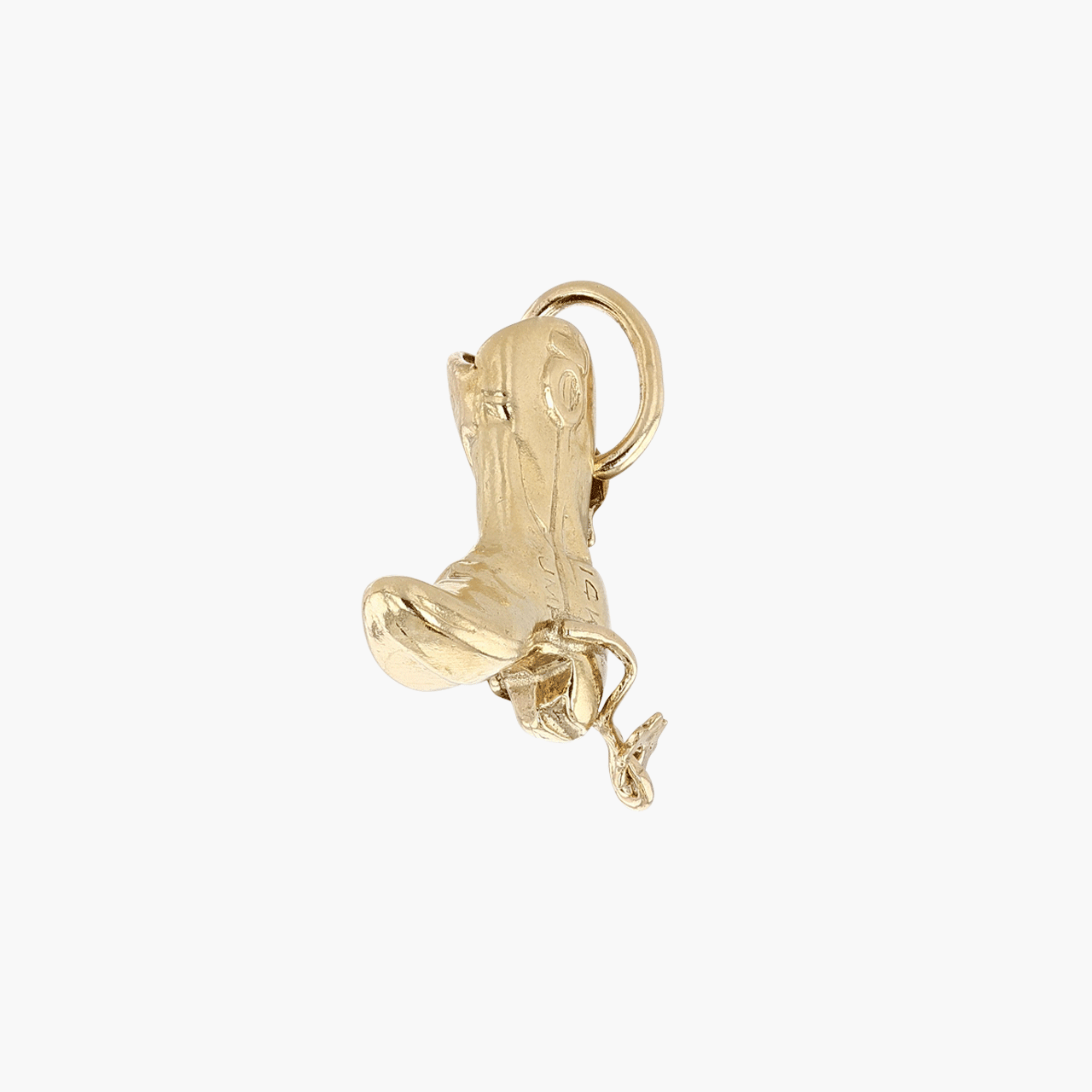 Gold Cowboy Boot Charm