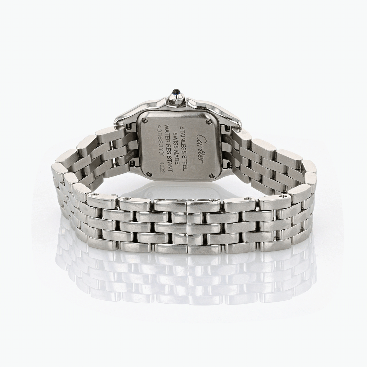 Cartier Panthere Stainless Steel with Diamond Bezel