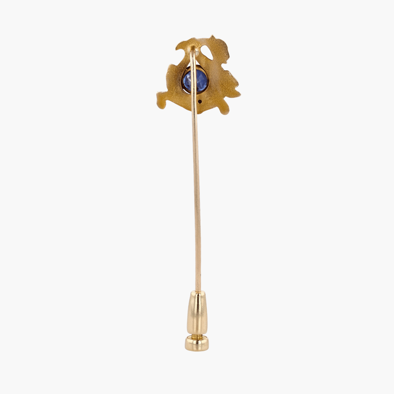 Gold and Glass Dragon Motif Stick Pin