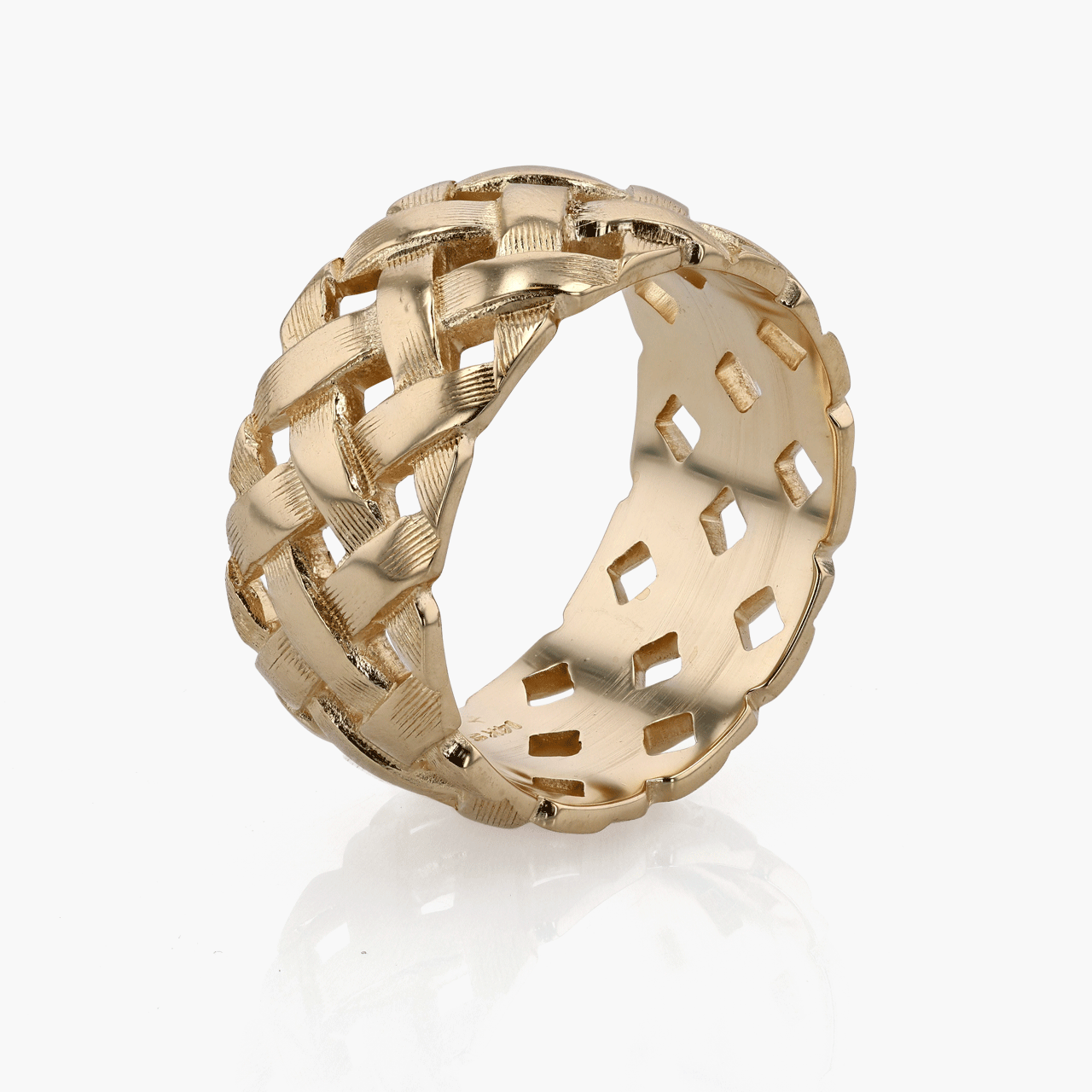 Gold Wide Woven Band