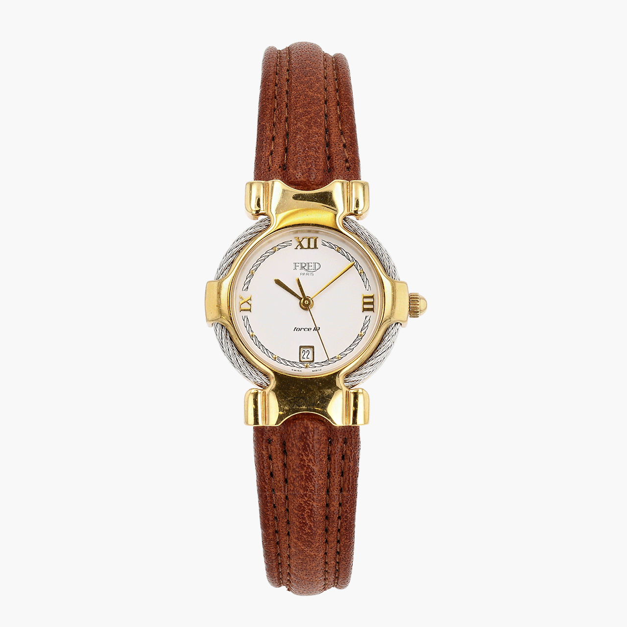 Vintage FRED Paris Two Tone 28mm Watch