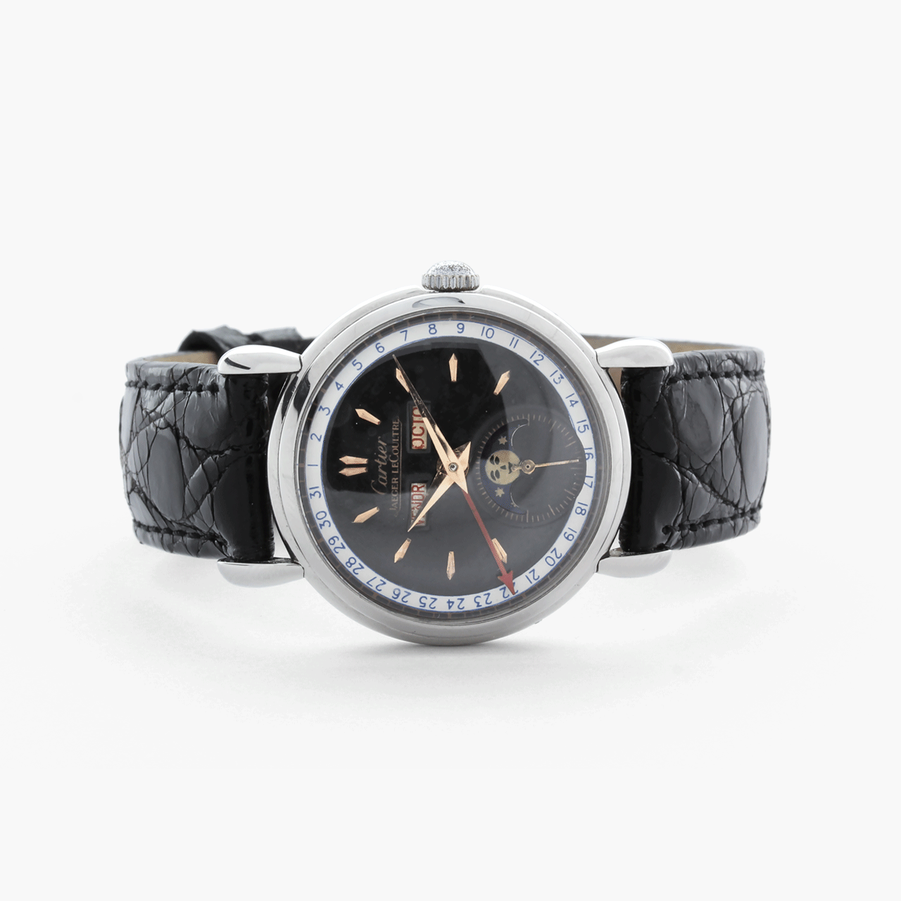 Vintage Jaeger Lecoutre For Cartier Triple Calendar Moonphase