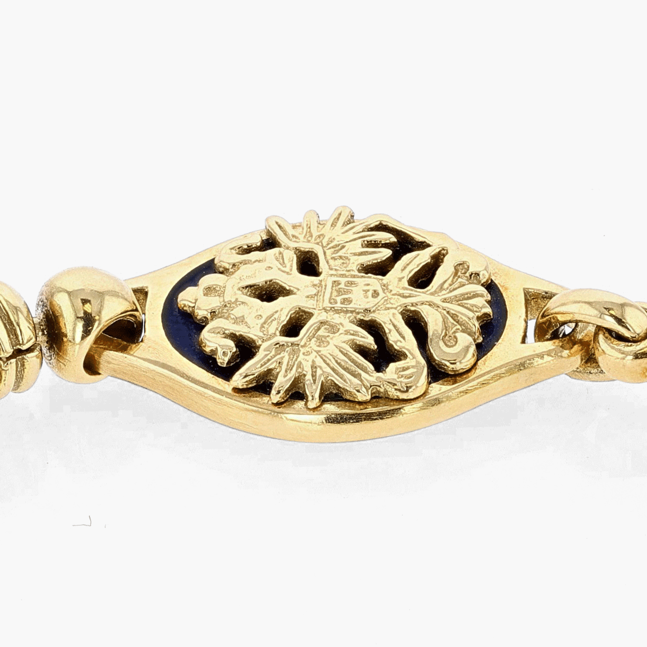 Faberge Gold, Enamel, and Diamond Bracelet