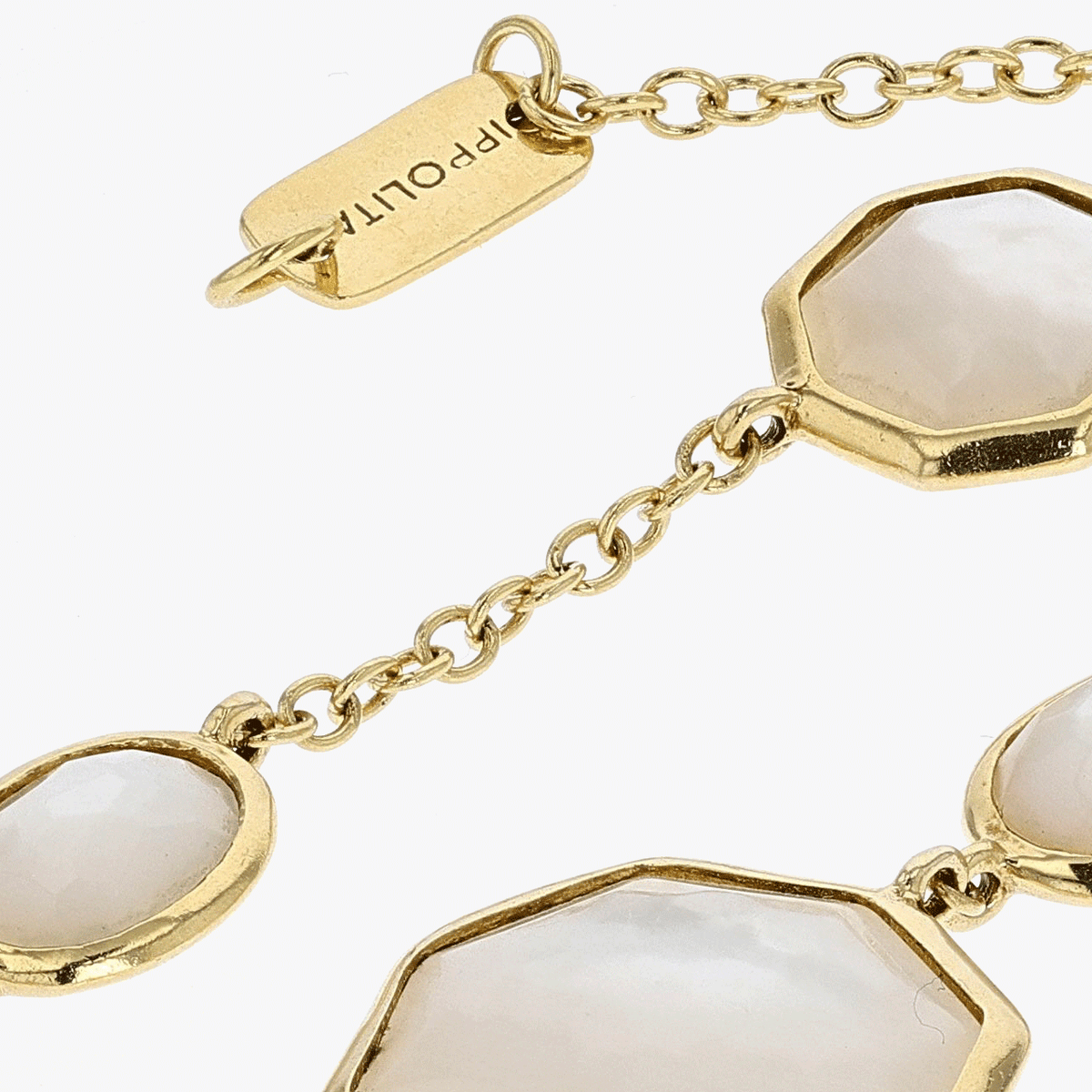 Ippolita Gold and Mother of Pearl Station Necklace