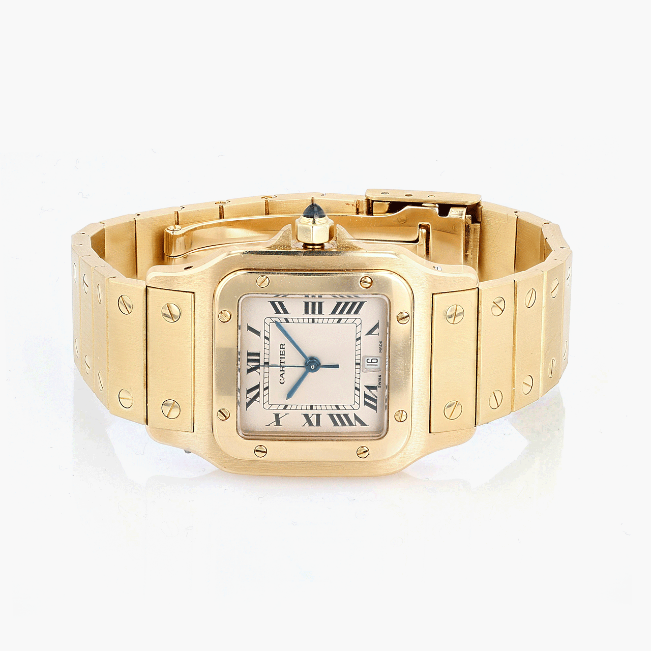 Cartier Santos Galbee Gold Quartz Watch