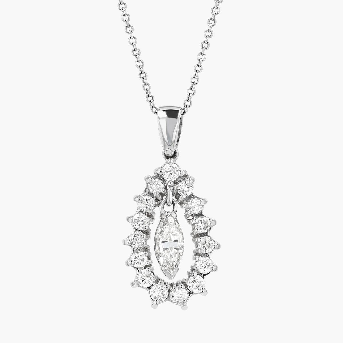 Vintage 14KT Gold Diamond Pendant