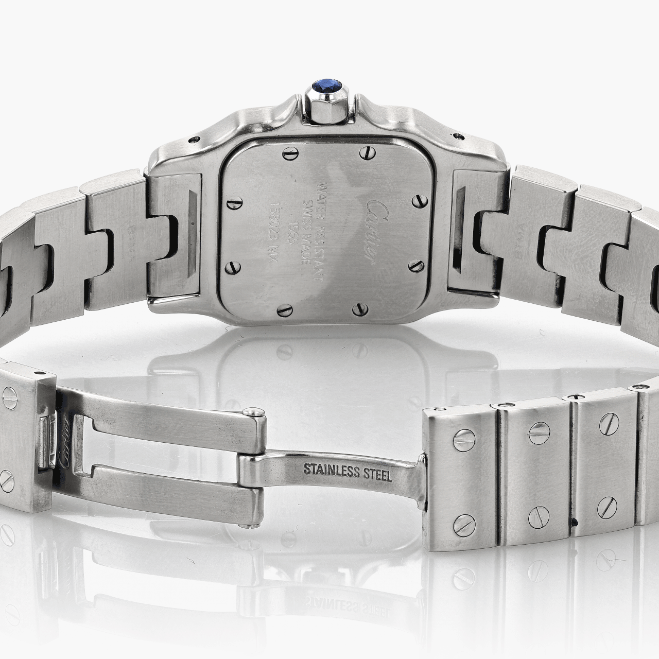 Vintage Steel Cartier Santos Galbee