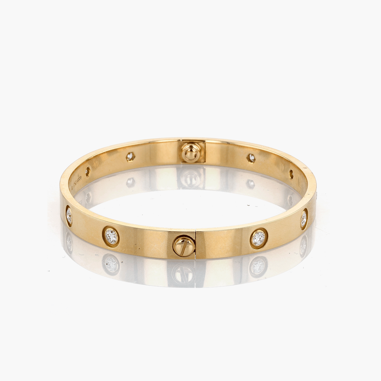 Cartier Gold and Diamond Love Bracelet