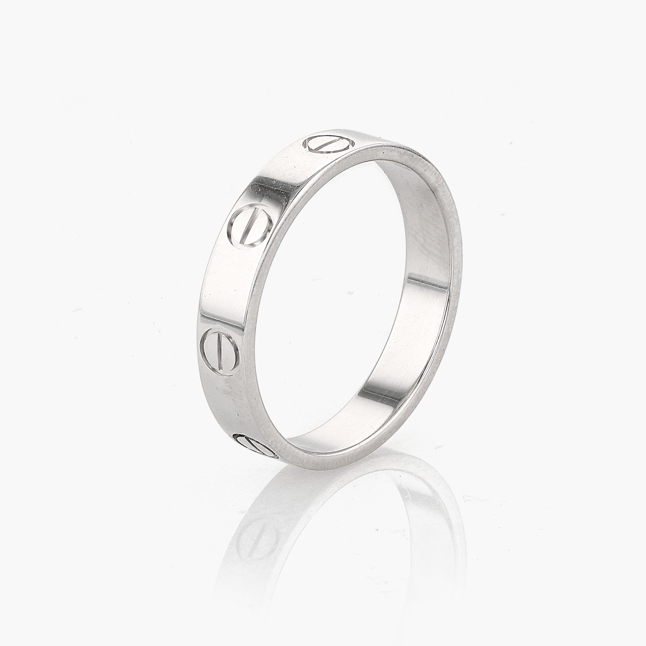 Cartier White Gold Love Wedding Band