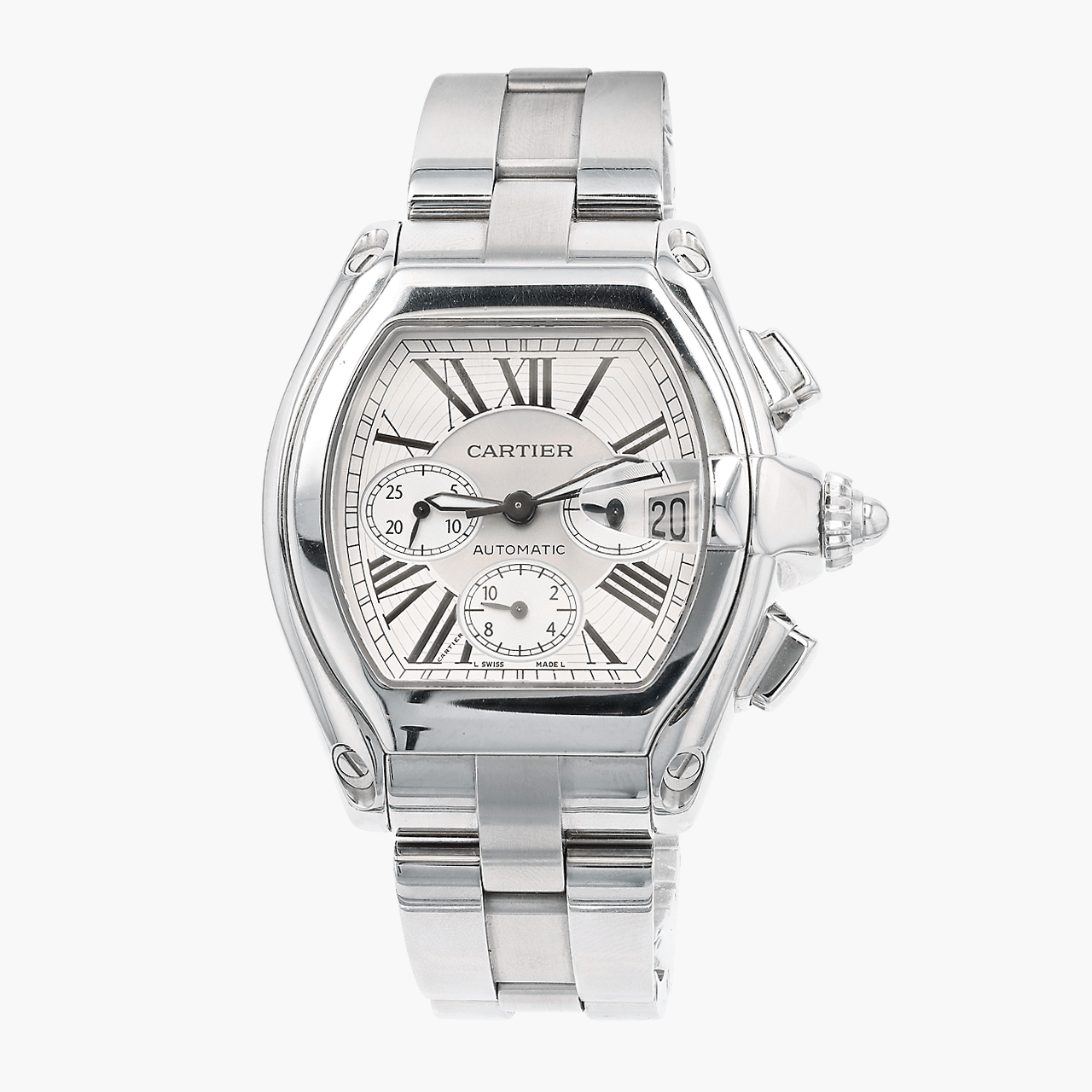 Stainless Steel Cartier Roadster