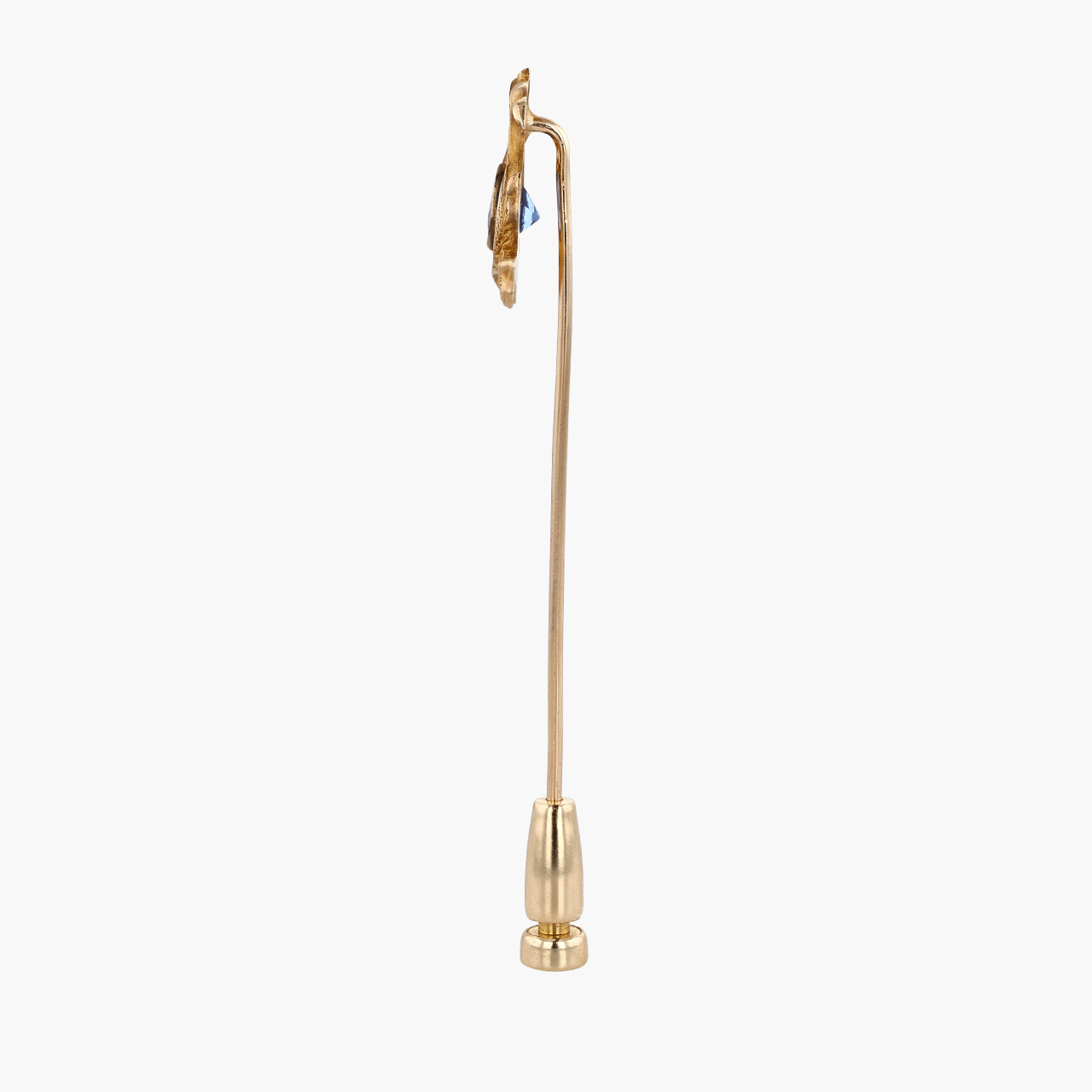 Gold and Glass Dragon Motif Stick Pin