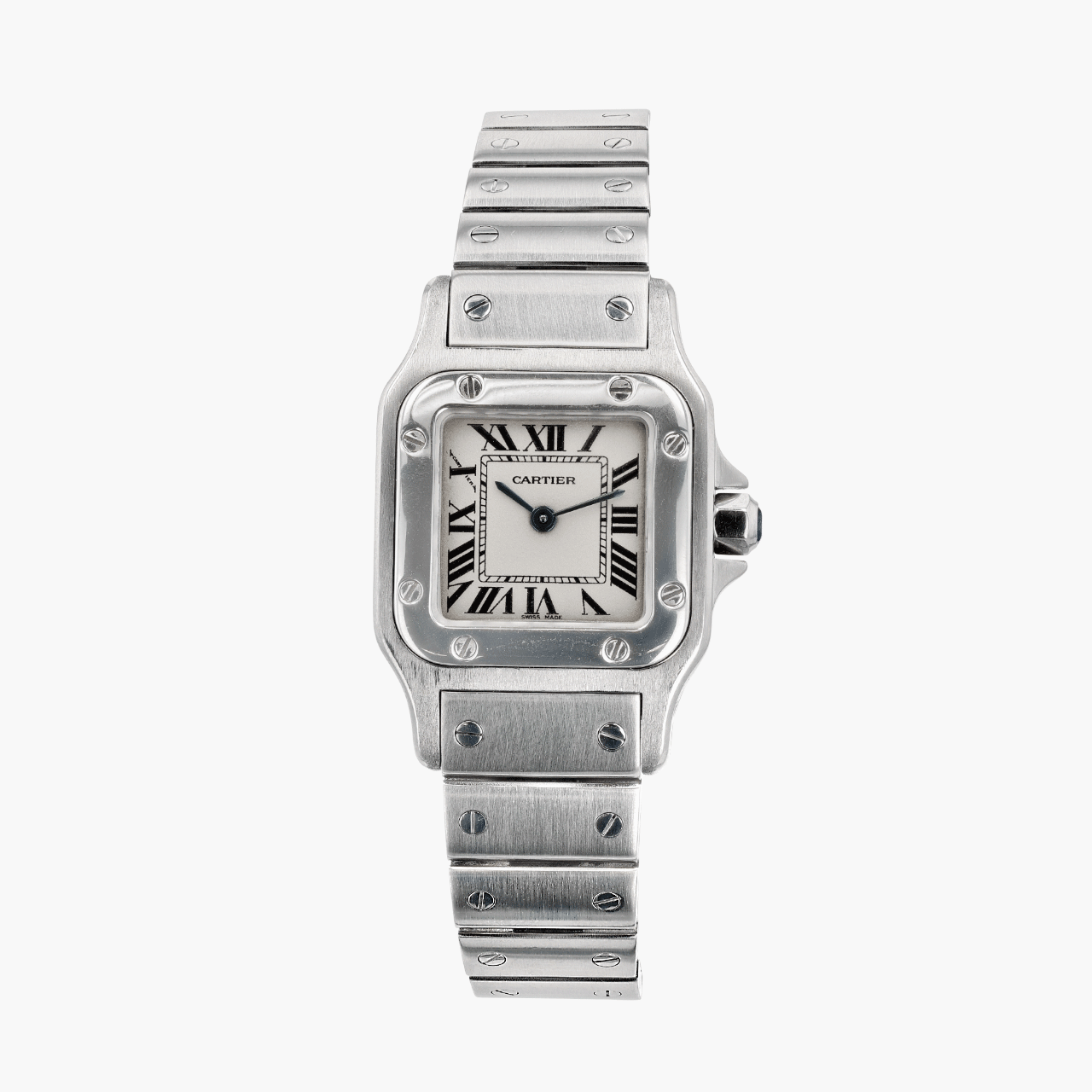 Vintage Steel Cartier Santos Galbee