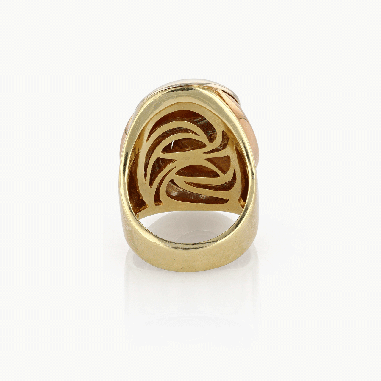 Marina B Tri-Color Gold Cocktail Ring