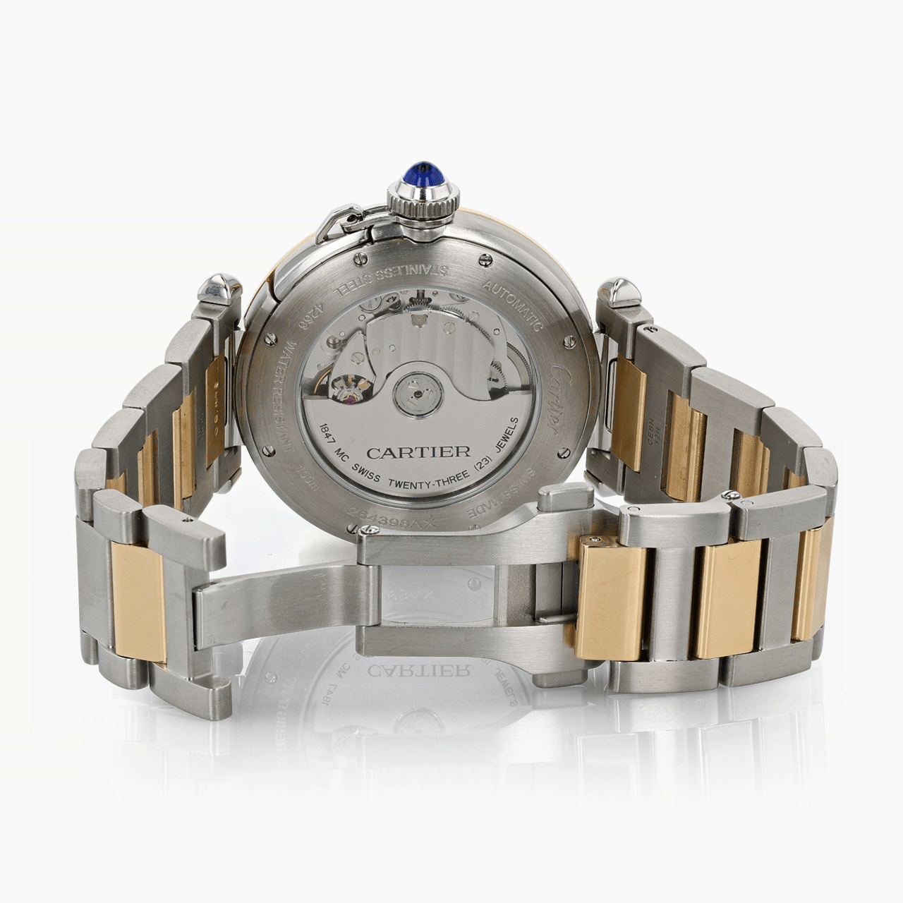 Gold and Stainless Steel Automatic Cartier Pasha
