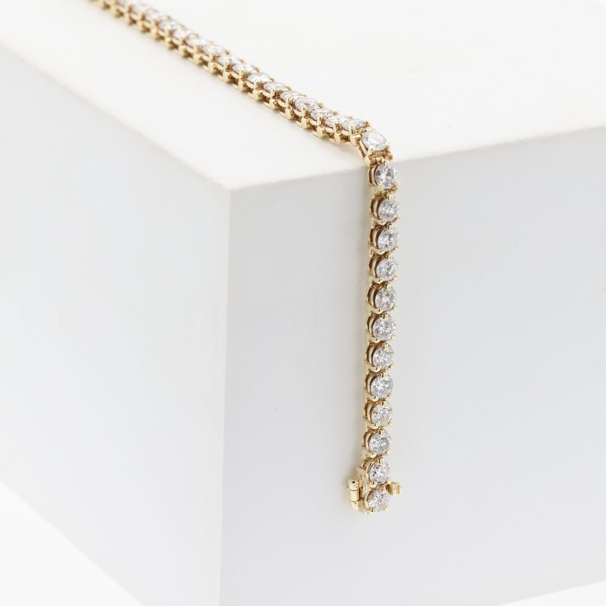 14KT Gold Diamond Tennis Bracelet