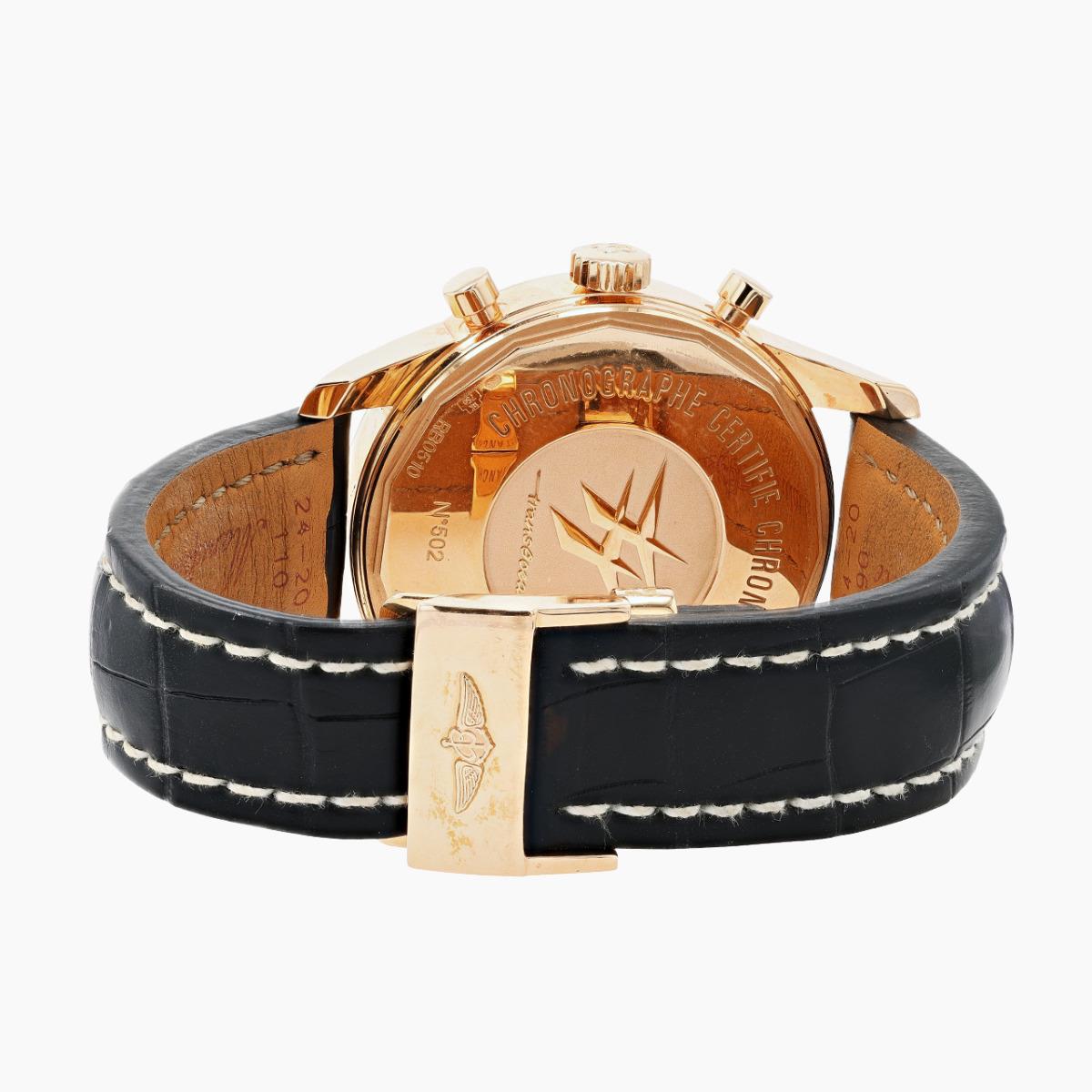 Vintage 18R Breitling Transocean Unitime, Ref#Rbb0510