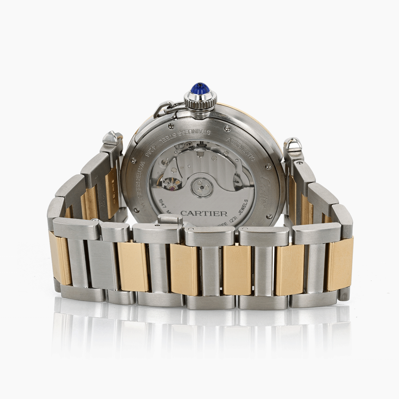 Gold and Stainless Steel Automatic Cartier Pasha