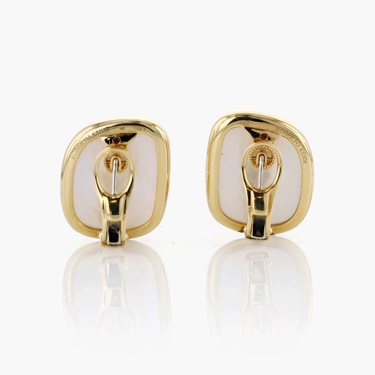Roberto Coin 18KT Gold Mother of Pearl Earrings