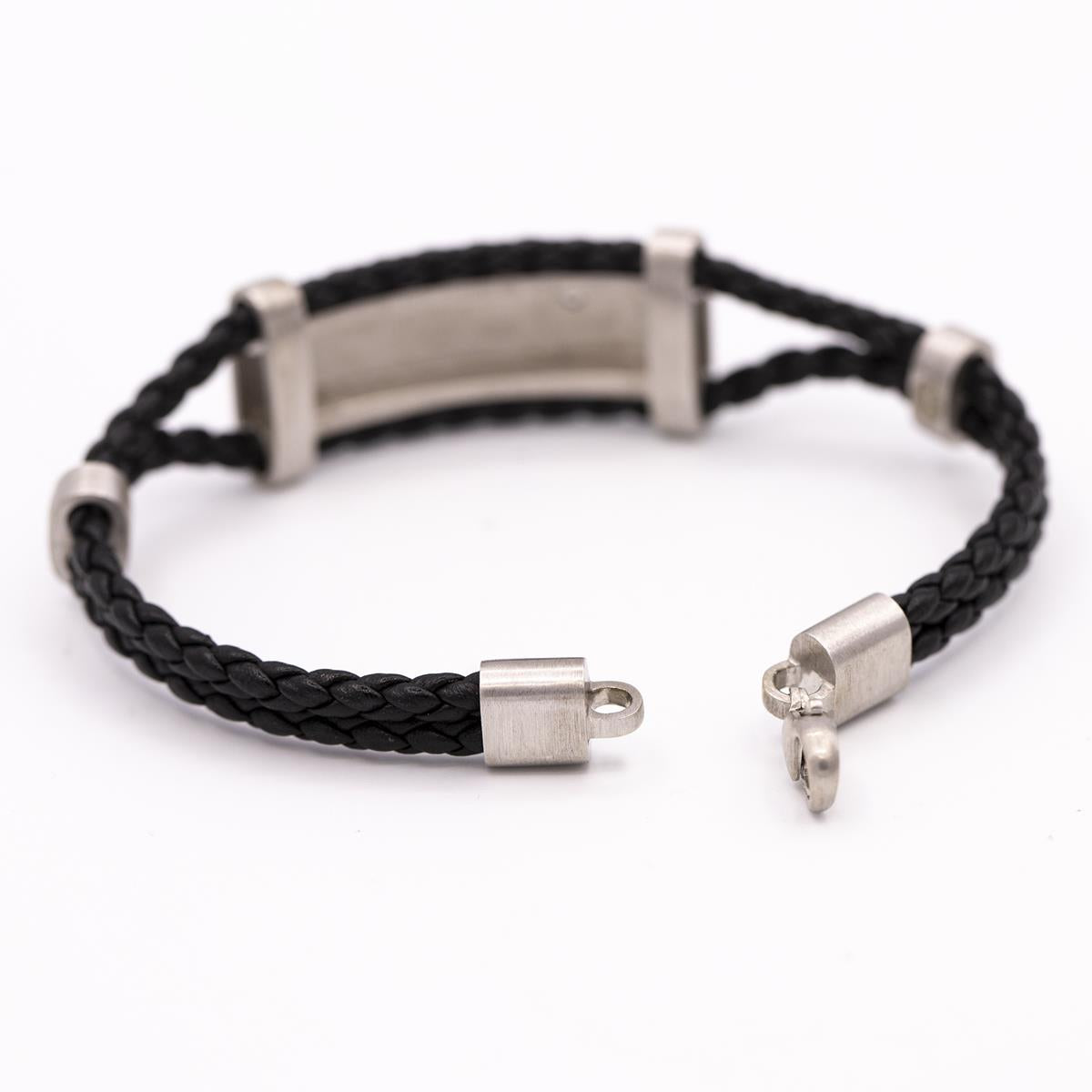 18KT Gold and Leather Bracelet