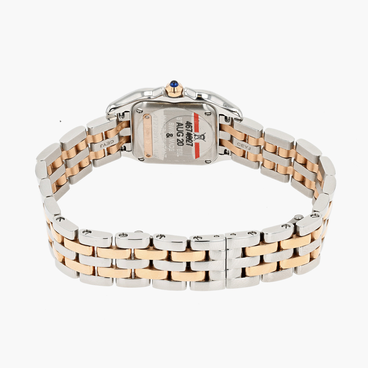 Cartier Rose Gold, Steel, and Diamond Panthere de Cartier Small Model