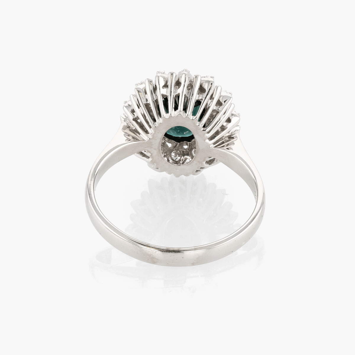 White Gold, Sapphire, and Diamond Ring