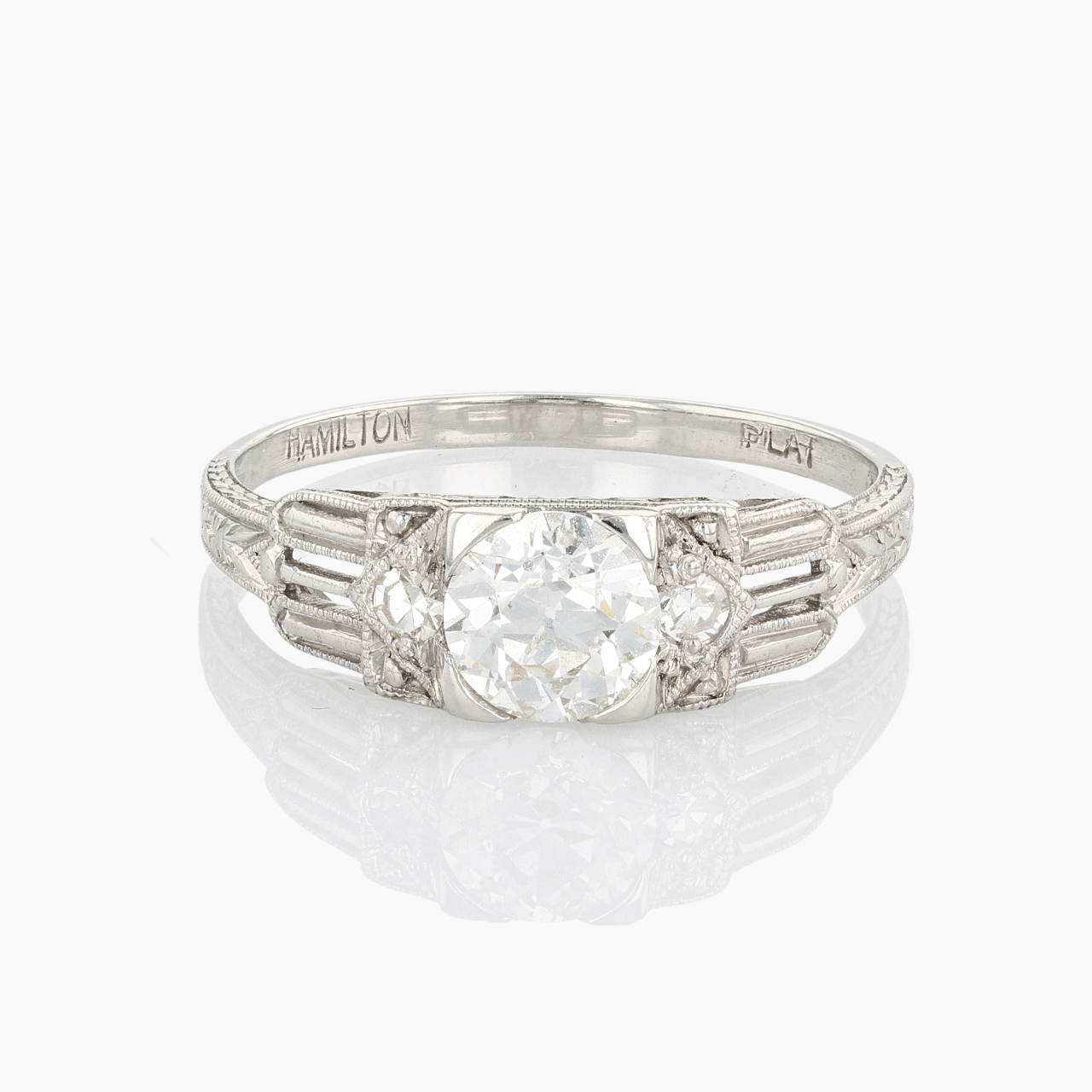 Art Deco Platinum Diamond Ring
